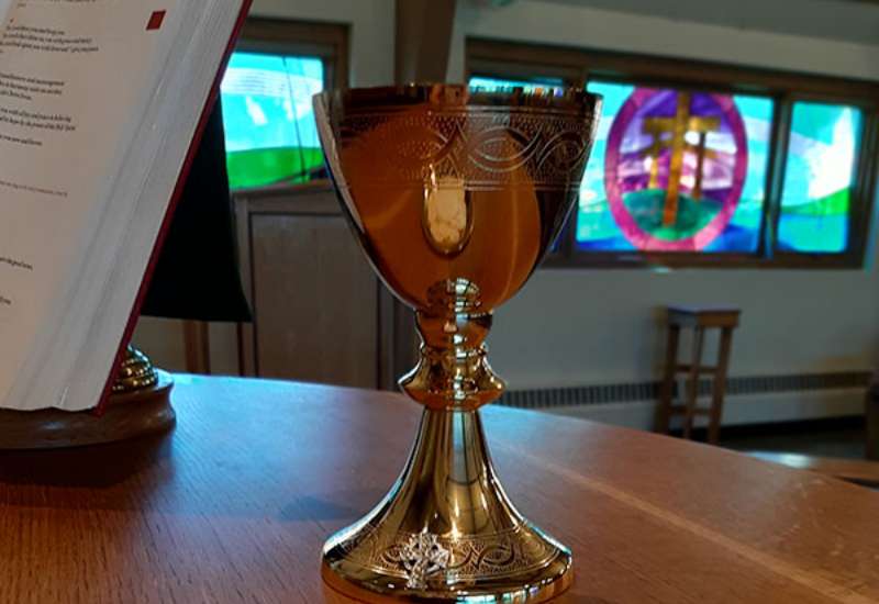 Close up of a chalice 