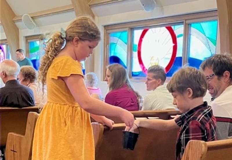 Children participate in church services